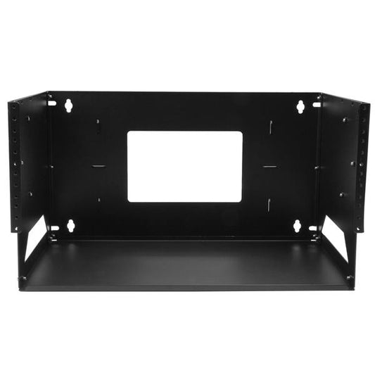 Star Tech Wall-Mount Server Rack with Built-in Shelf - Solid Steel - 4U
