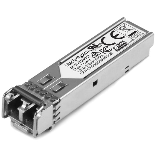 StarTech Cisco GLC-SX-MMD Compatible SFP Transceiver Module - 1000BASE-SX~Cisco GLC-SX-MMD Compatible SFP Module - 1000BASE-SX - 1GbE Multimode Fiber MMF Optic Transceiver - 1GE Gigabit Ethernet SFP - LC 550m - 850nm - DDM Cisco Firepower, ASR920, IE2000
