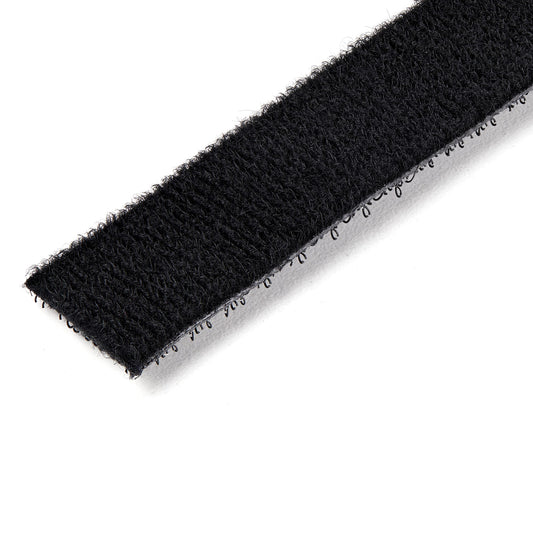 Star Tech 100ft Hook and Loop Roll - Cut-to-Size Reusable Cable Ties - Bulk Industrial Wire Fastener Tape /Adjustable Fabric Wraps Black / Resuable Self Gripping Cable Management Straps