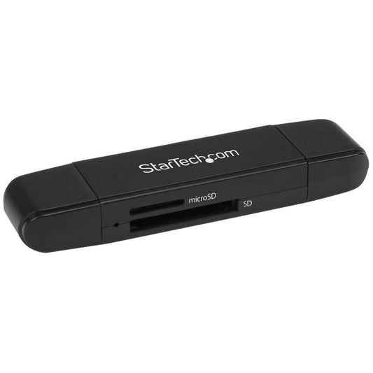 Star Tech USB 3.0 Memory Card Reader/Writer for SD and microSD Cards - USB-C and USB-A