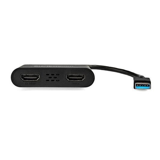 Star Tech USB 3.0 to Dual HDMI Adapter, USB to 2x HDMI Monitor Converter for Windows (no support for macOS/ChromeOS/Linux) - TAA