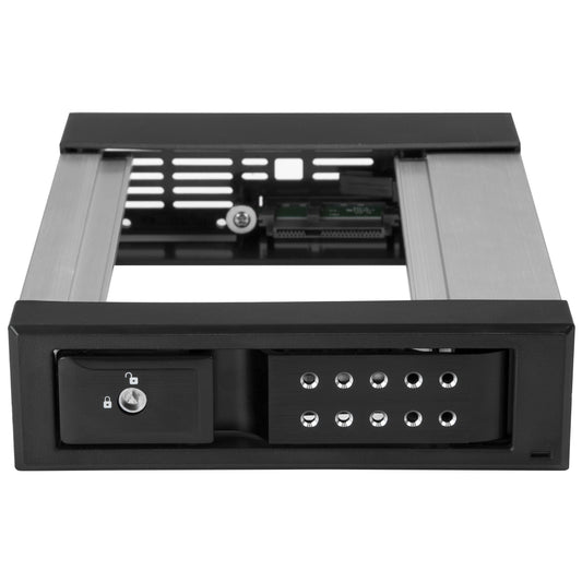 Star Tech 5.25 to 3.5 Hard Drive Hot Swap Bay - For 3.5" SATA/SAS Drives - Trayless - Aluminum