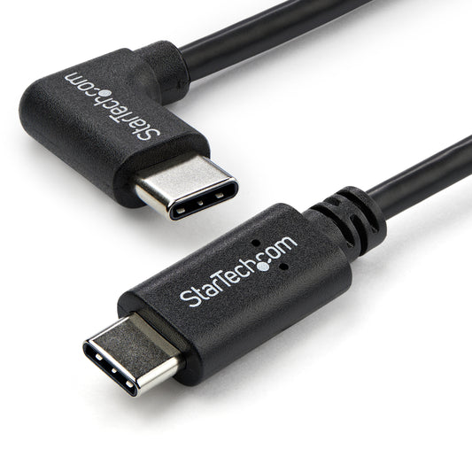 Star Tech Right-Angle USB-C Cable - M/M - 1 m (3 ft.) - USB 2.0