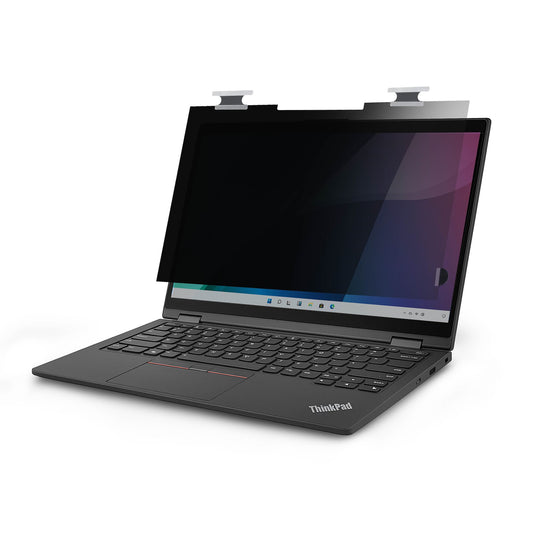 Star Tech Lenovo X13 Yoga Gen 4 Bright Privacy Screen Filter with Touch, Flip-Over, 75% Light Transmittance, Anti-Glare Privacy Filter, +/- 30 Deg. View Angle