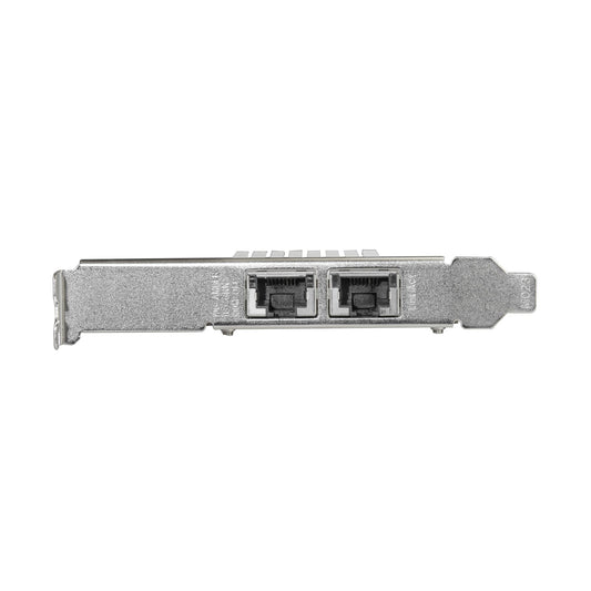 Star Tech Dual Port 10G PCIe Network Adapter Card - Intel-X550AT 10GBASE-T & NBASE-T PCI Express Network Interface Adapter 10/5/2.5/1GbE Multi Gigabit Ethernet 5 Speed NIC LAN Card