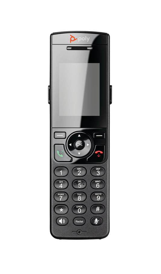 HP Poly VVX D230 DECT 1880-1900 MHz Base Station and DECT Phone Handset Kit with Power Supply