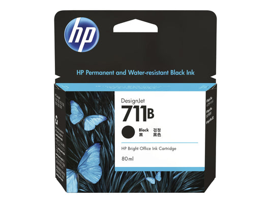 HP 711B 80ML MATTE BLACK INK CARTRIDGE - T100 / T120 / T125 / T130 / T520 / T530