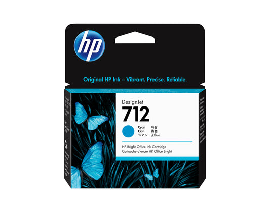 HP 712 29-ml Cyan DesignJet Ink Cartridge