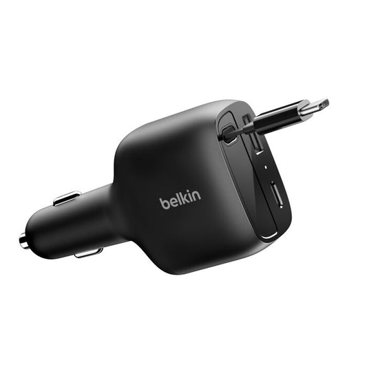 Belkin BoostCharge Retractable Car Charger 75W (CCC001FQBK)