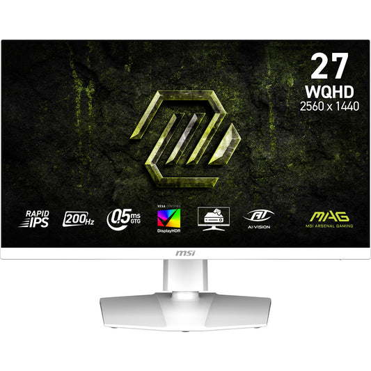 MSI MAG 274QRFW E20 computer monitor 68.6 cm (27") 2560 x 1440 pixels Wide Quad HD LCD White