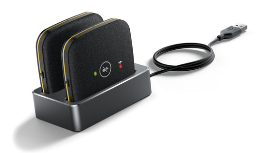 Yealink (CPW65-PKG) Wireless DECT Microphone, includes 2x CPW65, charging cradle and 1 x WDD60 USB dongle