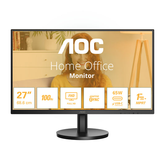 AOC 27B3CA3 computer monitor 68.6 cm (27") 1920 x 1080 pixels Full HD LCD Black
