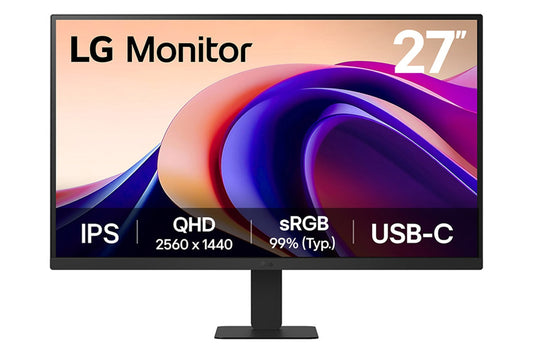 LG 27'' QHD Monitor computer monitor 68.6 cm (27") 2560 x 1440 pixels Quad HD Black product image