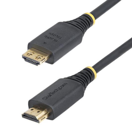 Star Tech 6ft (1.8m) High Speed HDMI Cable with Gripping Connectors, 4K 60Hz/1440p 144Hz, HDR10/HDCP 2.2/ARC, 18Gbps, UHD HDMI 2.0 Cord for TV/Monitor/Display, TPE Jacket
