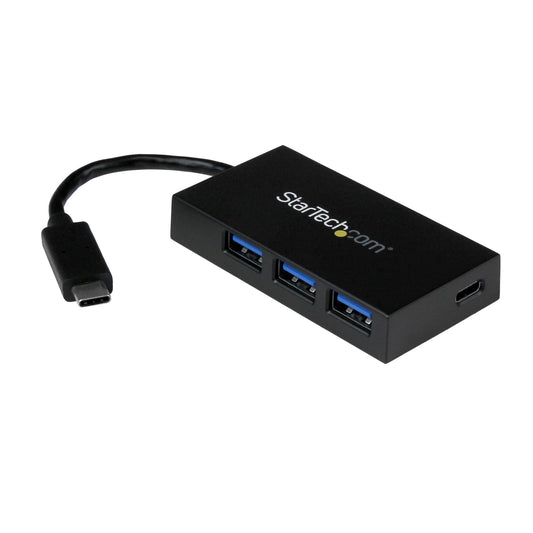 Star Tech 4-Port USB-C Hub - USB-C to 1x USB-C and 3x USB-A - USB 3.0 Hub~4-Port USB-C Hub - USB-C to 1x USB-C and 3x USB-A - USB 3.0 Hub - 5Gbps