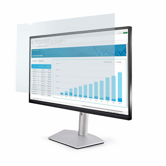 Star Tech 24-inch 16:9 Anti-Blue Light Filter, BlueLight Screen Filter for 24in Computer Monitor, Reduces Eye Strain, Dual Mounting Options, TAA Compliant