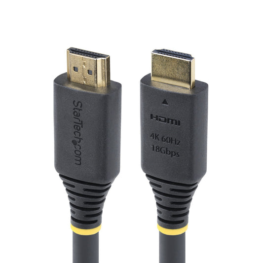 Star Tech 5m (16.4ft) Premium Certified High Speed HDMI Cable, 4K 60Hz/1440p 144Hz, HDR10/HDCP 2.2/ARC, 18Gbps, UHD HDMI 2.0 Cord for TV/Monitor/Display, TPE Jacket