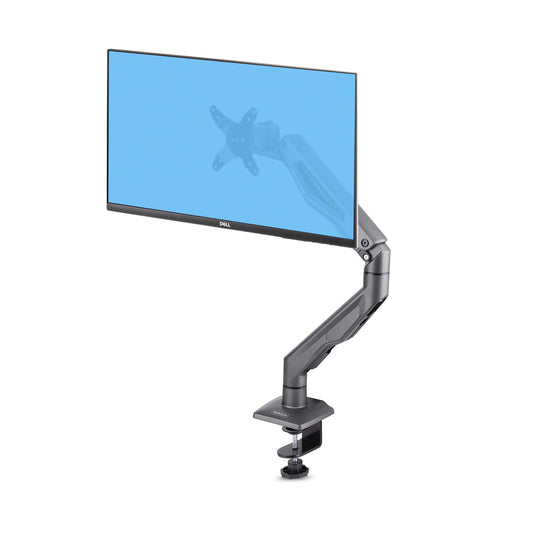 Star Tech Desk Mount Monitor Arm, Up To 32" Display, Max 22lb/10kg, VESA 75x75/100x100, C-Clamp, Fully Articulating, Mechanical Spring, TAA-compliant