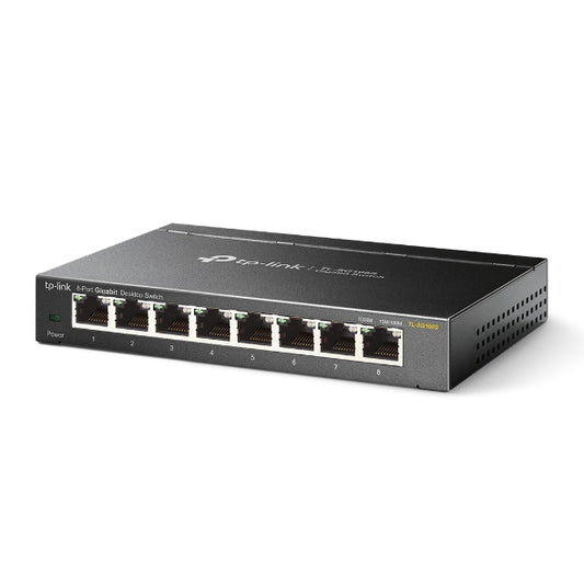 TP-Link 8-Port Gigabit Desktop Switch, 8× Gigabit RJ45 Ports, 3-Year WTY