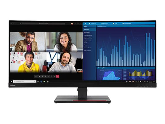 LENOVO P34W-20 34.14" WLED IPS CURVE WQHD (21:9), HDMI(2), DP, USBC, USB, LAN, H/ADJ, 3YR