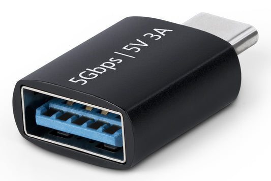 Star Tech USB-C to USB-A Adapter, USB 5Gbps, Compact USB-C Male to USB-A Female Adapter, Durable Metal Housing, M/F