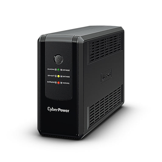 CyberPower UT650EG ENERGY-SAVING TOWER UPS, 650VA/360W, AVR, RJ11/45 Surge Protection, 12V/5AH*1, 3x AU, 2 years advance replacement including Internal Battery