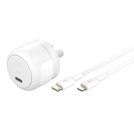 Belkin BoostCharge Compact USB-C Wall Charger 3 (WCA008AU1MWH-B5)