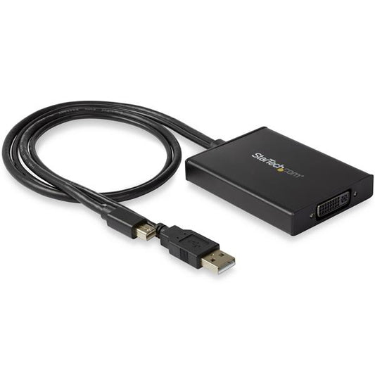 Star Tech Mini DisplayPort to Dual-Link DVI Adapter - USB Powered - Black