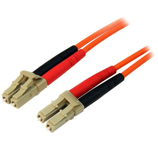 Star Tech 3m Fiber Optic Cable - Multimode Duplex 50/125 - LSZH Fiber Jumper Cord - LC/LC