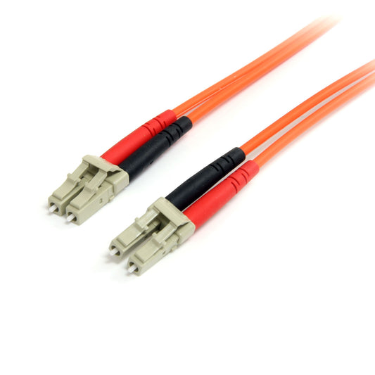 Star Tech 5m Fiber Optic Cable - Multimode Duplex 62.5/125 LSZH Fiber Jumper Cord - LC/LC