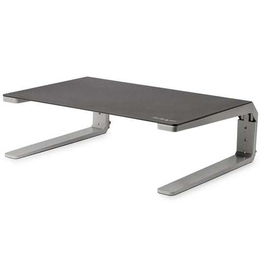 Star Tech Monitor Riser Stand - Steel and Aluminum - Height Adjustable