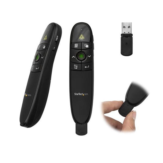 Star Tech Wireless Presentation Remote with Green Laser Pointer - 90 ft. (27 m)