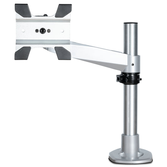 Star Tech Desk Mount Monitor Arm - VESA or Apple iMac/Thunderbolt or Ultrawide Display up to 14kg - Articulating Height Adjustable Single Desktop Monitor Pole Mount - Clamp/Grommet
