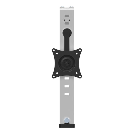 Star Tech Cubicle Monitor Mount - Cubicle Wall Single Monitor Hanger - Up to 34" VESA Mount Display - Height Adjustable Ergonomic Office Cubicle Hanging Flat Panel Hook & Clamp Bracket