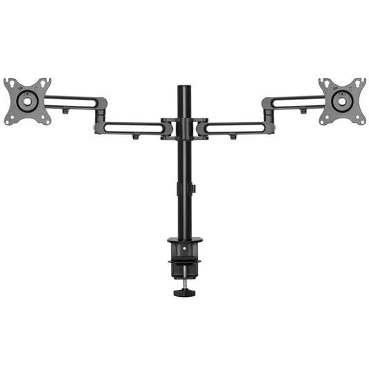 Star Tech Desk Mount Dual Monitor Arm - Desk Clamp VESA Compatible Monitor Mount for up to 32 inch Displays - Ergonomic Articulating Monitor Arm - Height Adjustable/Tilt/Swivel/Rotating