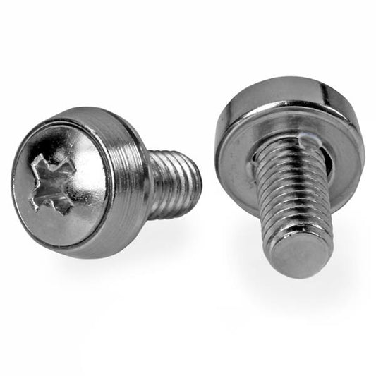 Star Tech 12-24 Server Rack Screws - 50 pack - Nickel-Plated