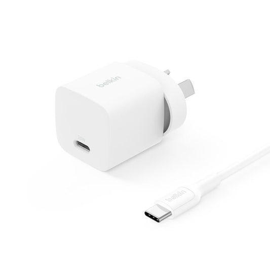 Belkin BoostCharge USB-C Wall Charger 25W + USB (WCA012AU1MWH-B6)