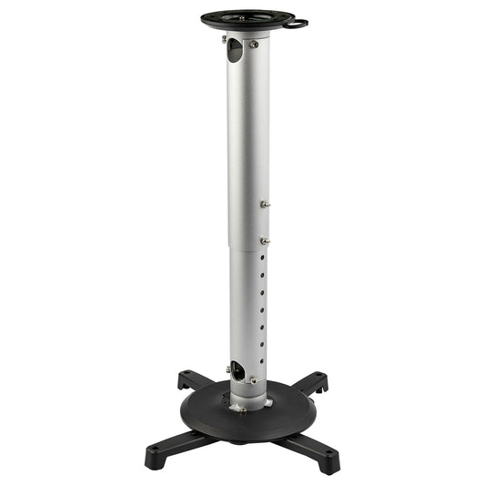 Star Tech Universal Ceiling Projector Mount - Heavy Duty Height Adjustable/Extendable Pole Mount 5-22.7" from Ceiling - 33lb (15kg) - Tilt/Rotate - Hanging Projector Mount w/ Bracket