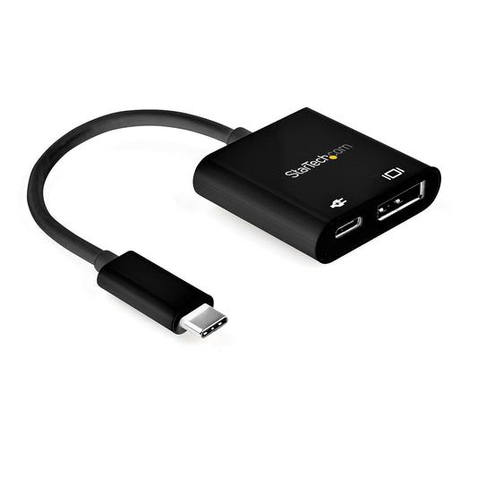 Star Tech USB C to DisplayPort Adapter with Power Delivery - 8K 60Hz /4K 120Hz USB Type C to DP 1.4 Video Converter w/ 60W PD Pass-Through Charging - HBR3 - Thunderbolt 3 Compatible