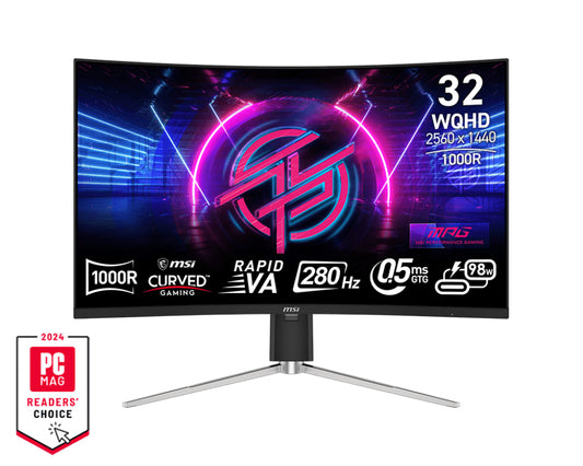 MSI MPG 325CQRXF computer monitor 80 cm (31.5") 2560 x 1440 pixels Wide Quad HD LCD Black