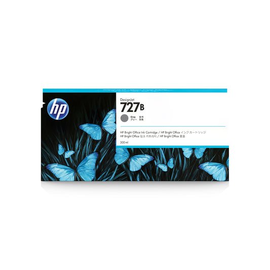 HP 727B 300-ml Gray DesignJet Ink Cartridge