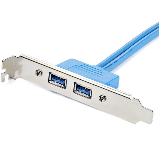 Star Tech 2 Port USB 3.0 A Female Slot Plate Adapter