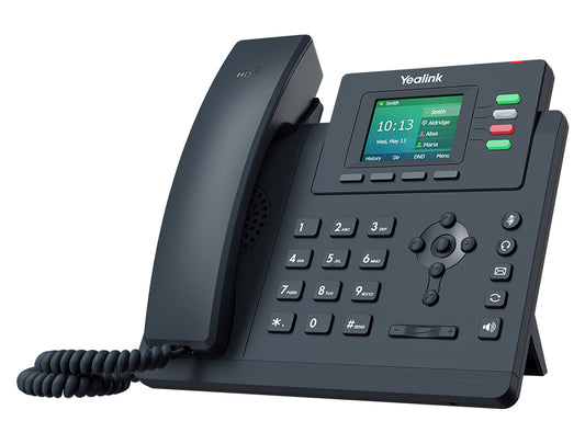 Yealink (SIP-T33G) 4 Line IP Phone, 2.4" Pixel Color Display with Backlight, does not include power supply