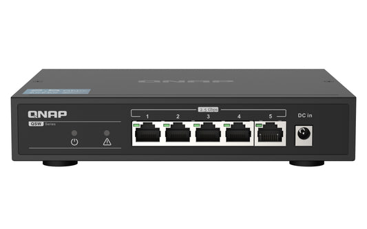 QNAP QSW-1105-5T: 5 port 2.5Gbps auto negotiation (2.5G/1G/100M), unmanagement switch, 2y RTB