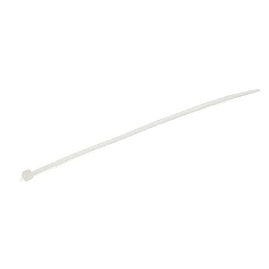 Star Tech 100-Pack 6"(15cm) Cable Ties - 1/8"(3.6mm) wide, 1-3/8"(39mm) Bundle Diameter, 40lb(18kg) Tensile Strength, Nylon Self Locking Zip Ties with Curved Tip, UL Listed, White - TAA