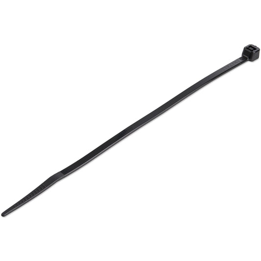 Star Tech 100-Pack 6"(15cm) Cable Ties - 1/8"(3.6mm) wide, 1-3/8"(39mm) Bundle Diameter, 40lb(18kg) Tensile Strength, Nylon Self Locking Zip Ties with Curved Tip, UL Listed, Black - TAA