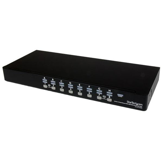 Star Tech 16 Port 1U Rackmount USB KVM Switch Kit with OSD and Cables