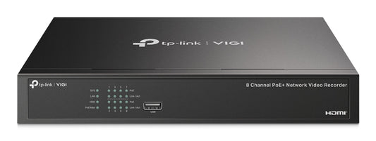 8 Channel PoE+ Network Video Recorder
SPEC: H.265+/H.265/H.264+/H.264, Up to 8MP resolution, Decoding capability/8-ch@2MP/4-ch @4MP,80 Mbps Incoming Bandwidth(u