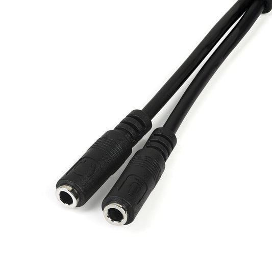 Star Tech Headset adapter for headsets with separate headphone / microphone plugs - 3.5mm 4 position to 2x 3 position 3.5mm M/F