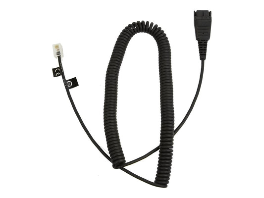 JABRA QD TO RJ9 MODULAR COILED CORD,2M